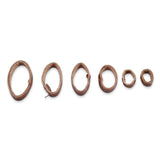 27 Piece Brown Leather 10-30mm Watch Strap Keeper Assortment
