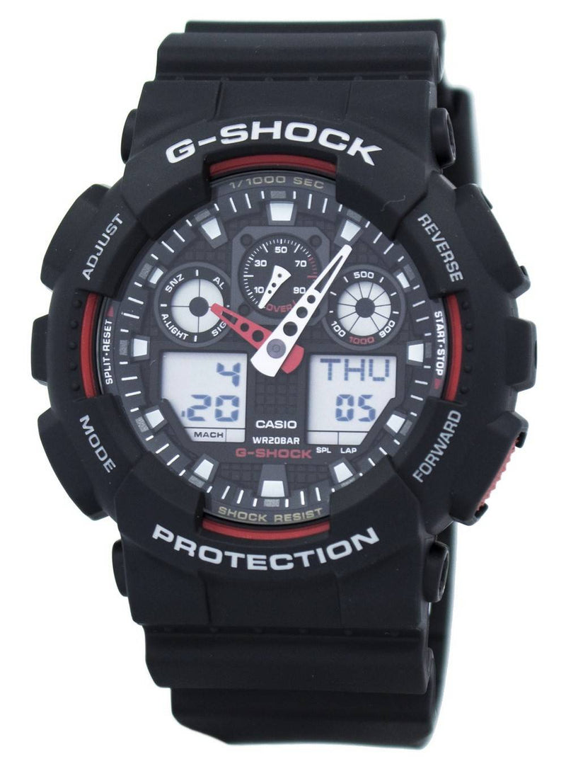 Casio G-Shock Velocity Indicator Alarm GA-100-1A4 GA100-1A4 Men's Watch