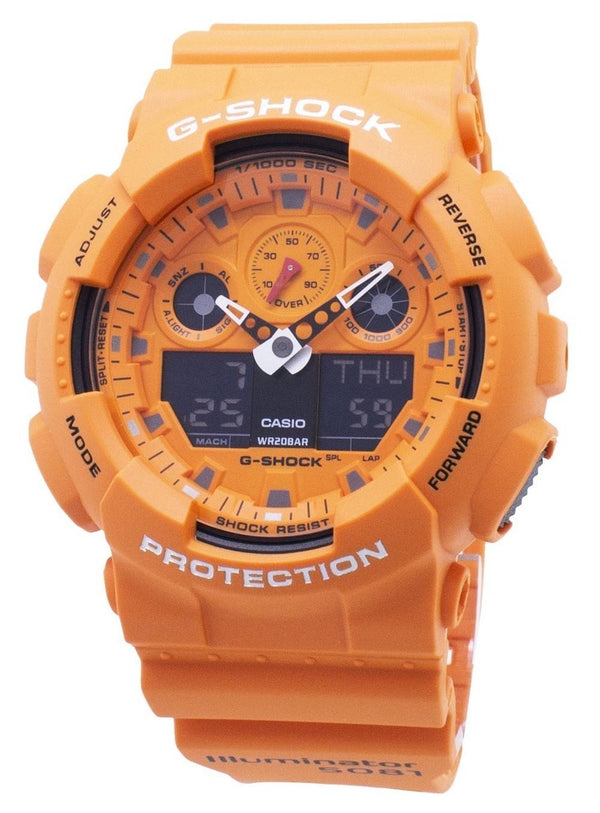 Casio G-Shock GA-100RS-4A GA100RS-4A Chronograph Quartz 200M Men's Watch