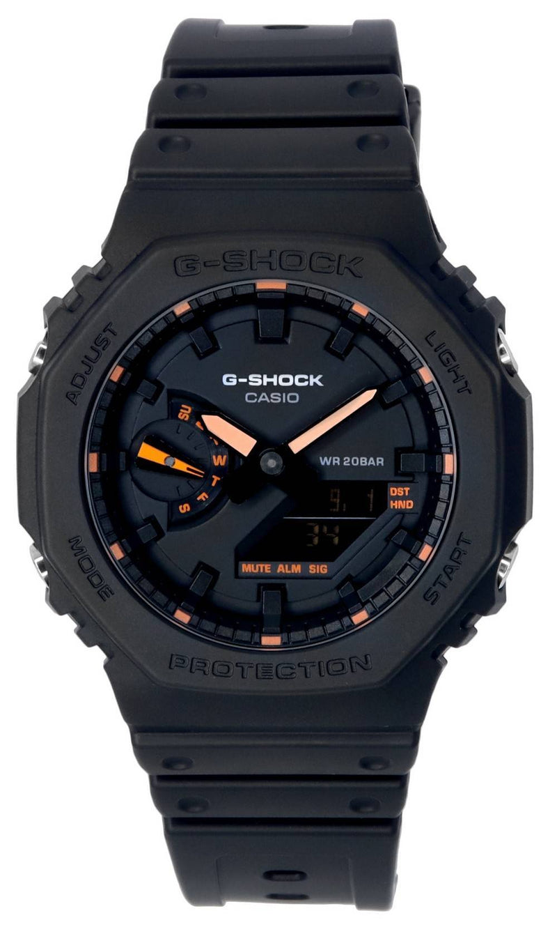 Casio G-Shock Neon Accent Analog Digital Quartz GA-2100-1A4 GA2100-1A4 200M Men's Watch