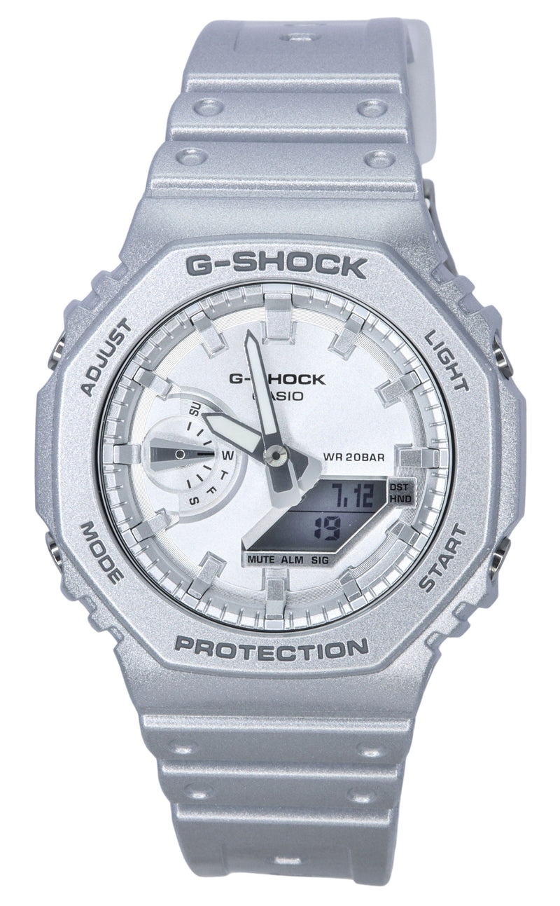 Casio G-Shock Analog Digital Retrofuture Series Metallic Silver Quartz GA-2100FF-8A 200M Men's Watch