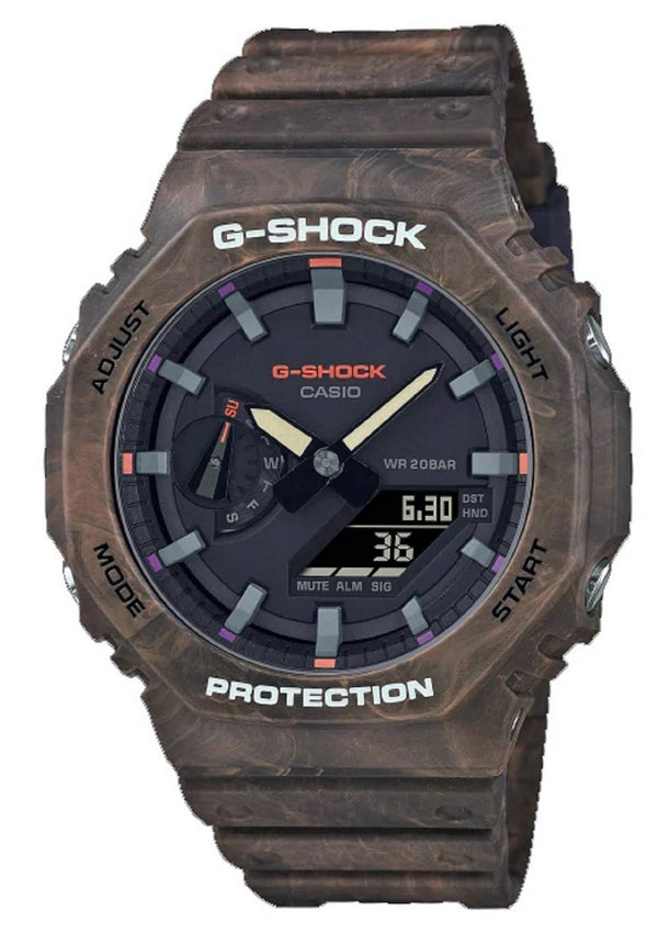 Casio G-Shock Analog Digital Resin Quartz GA-2100FR-5A GA2100FR-5 200M Men's Watch