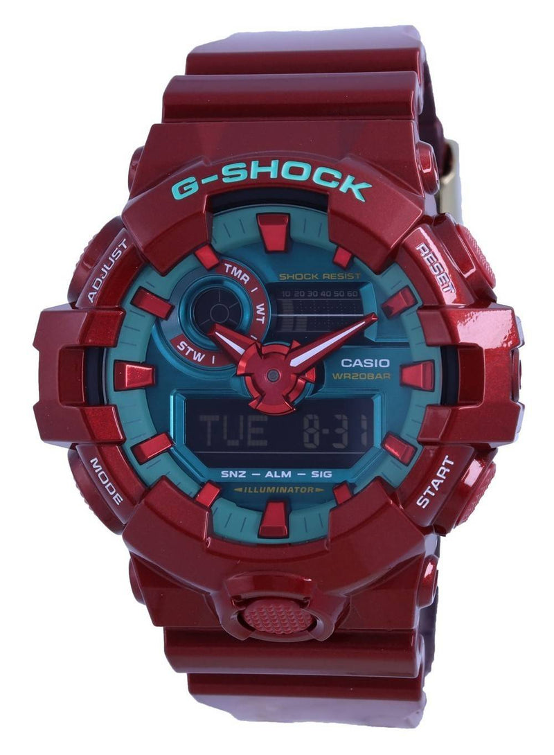 Casio G-Shock Far East Pop Analog Digital Green Dial GA-700DBR-4A GA700DBR-4 200M Men's Watch