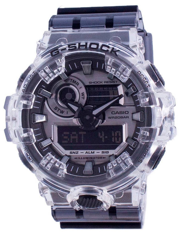 Casio G-Shock Special Color Analog Digital Clear Skeleton Diver's GA-700SK-1A GA700SK-1A 200M Men's Watch