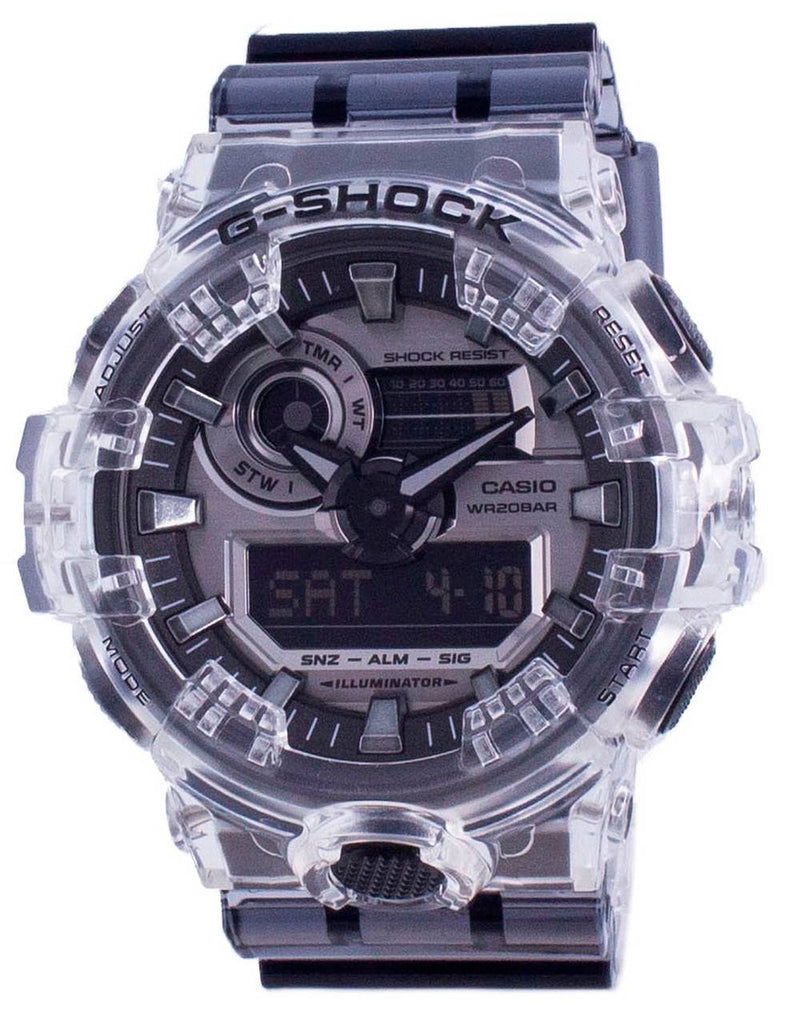 Casio G-Shock Special Color Analog Digital Clear Skeleton Diver's GA-700SK-1A GA700SK-1A 200M Men's Watch