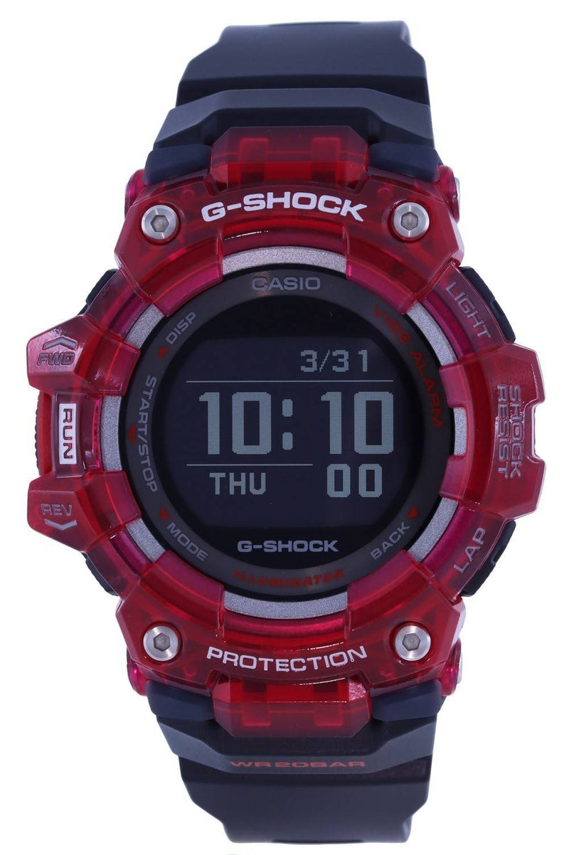 Casio G-Shock G-Squad Bluetooth Digital Black Dial Quartz GBD-100SM-4A1 GBD100SM-4A1 200M Men's Watch