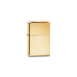 Zippo Solid Brass Plain High Polish Brass Lighter