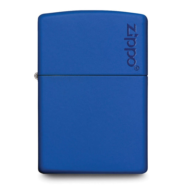 Zippo Logo Royal Blue Matte Lighter