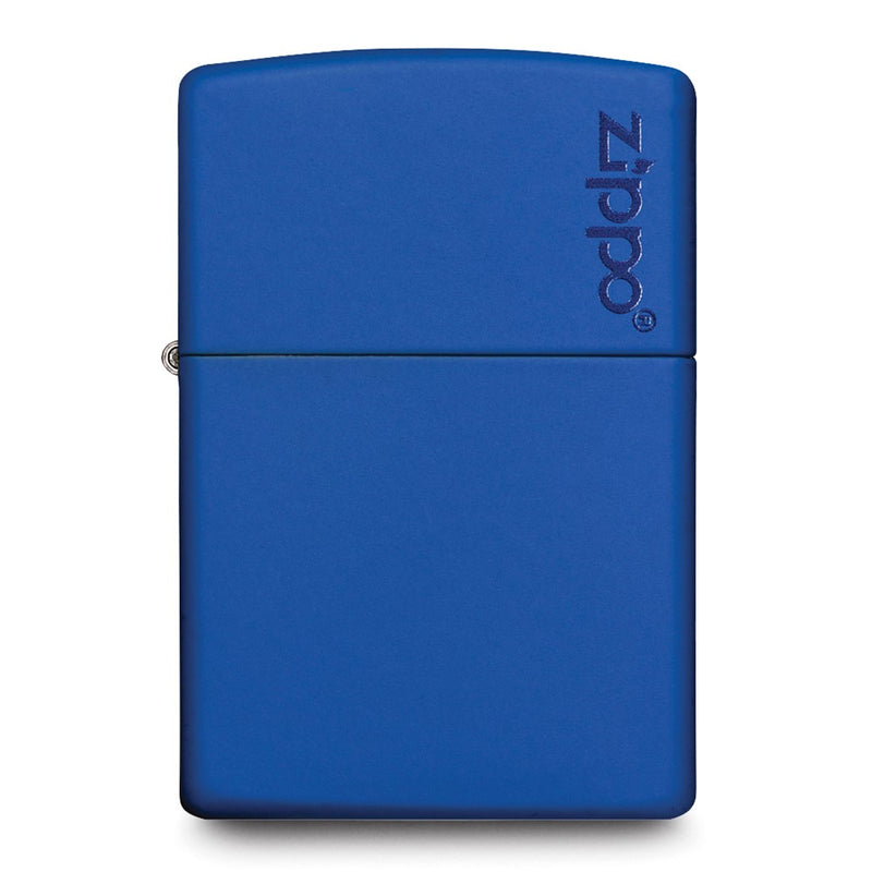 Zippo Logo Royal Blue Matte Lighter