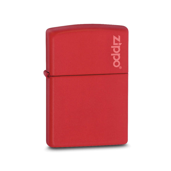 Zippo Logo Red Matte Lighter