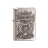 Zippo Harley-Davidson Brushed Chrome Eagle Lighter