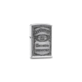 Zippo Jack Daniels Pewter-tone Emblem High Polish Chrome Lighter