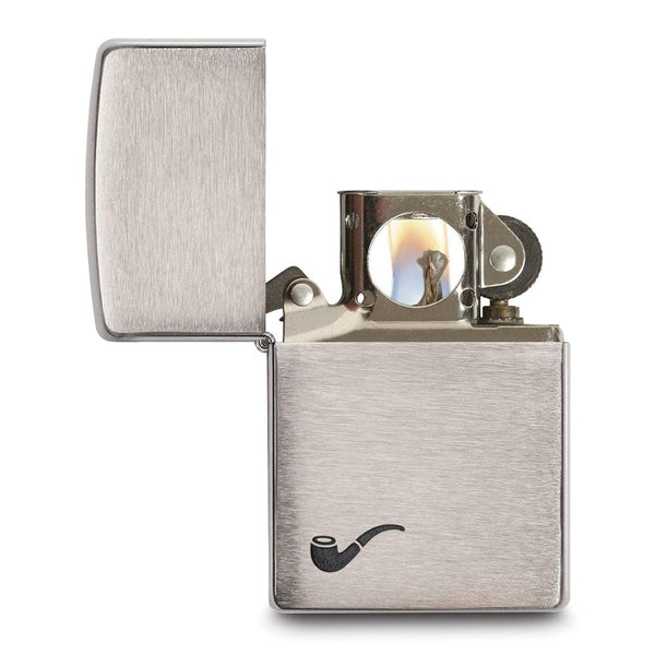 Brushed Chrome Pipe Lighter