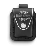 Zippo Harley-Davidson Black Leather Lighter Pouch with Loop