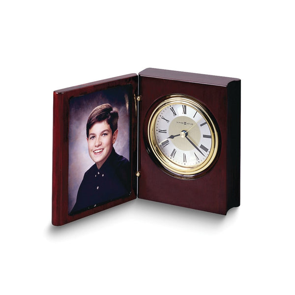 Howard Miller Portrait Book 3.5x5 Photo Rosewood Finish Quartz Clock