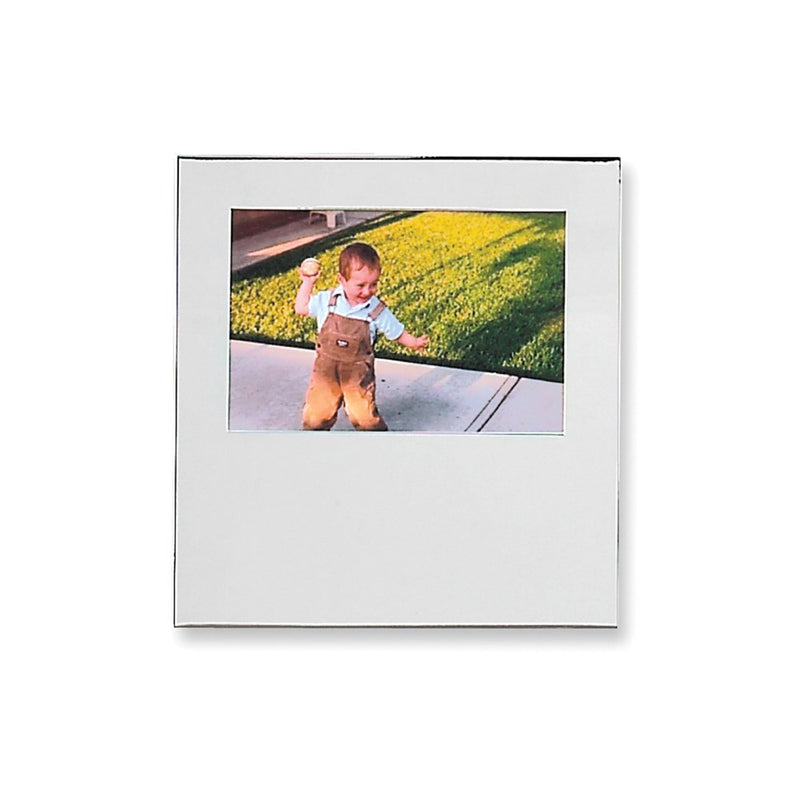 Silver-plated Tarnish-resistant 4x6 Photo Frame with Large Engravable Area