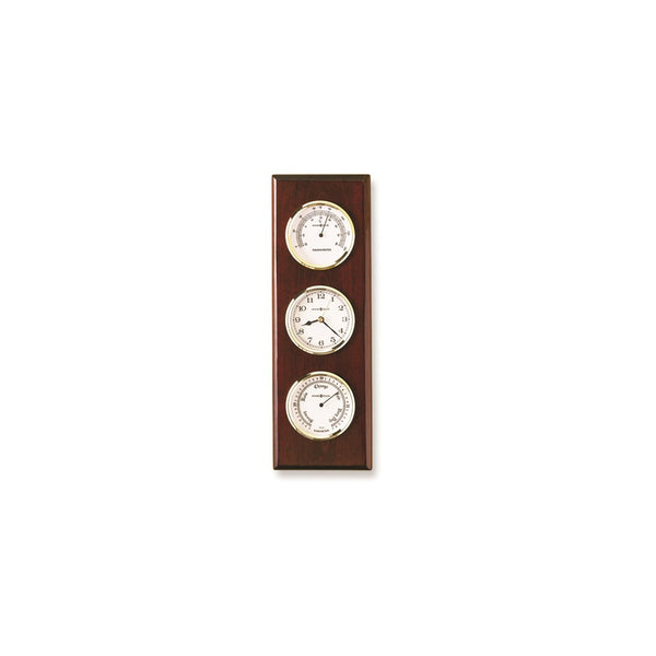 Howard Miller Shore Station Rosewood Finish Wooden Clock, Barometer, and Thermometer