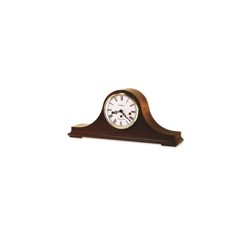 Howard Miller Mason Cherry Finish Wood Chiming Key-wound Mantel Clock