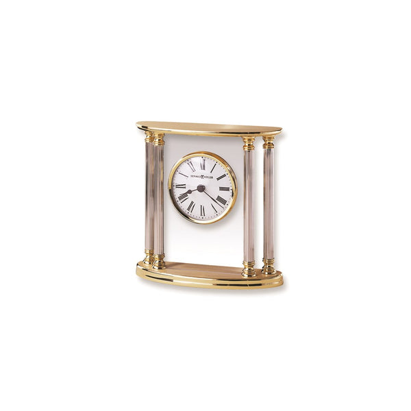 Howard Miller New Orleans Brass and Glass Quartz Clock