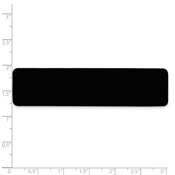 3/4 x 3 Black Anodized Aluminum Plates-Set of 6