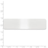 3/4 x 3 Satin Alum Plates-Set of 6