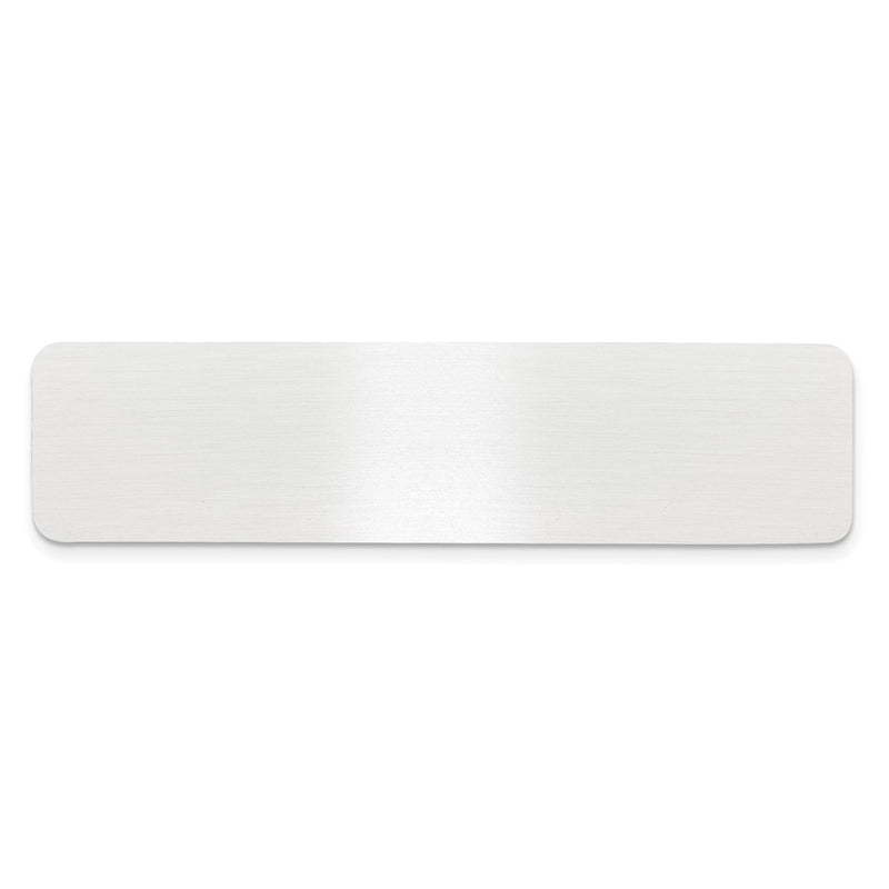 3/4 x 3 Satin Alum Plates-Set of 6