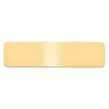 3/4 x 3 Satin Brass Plates-Set of 6