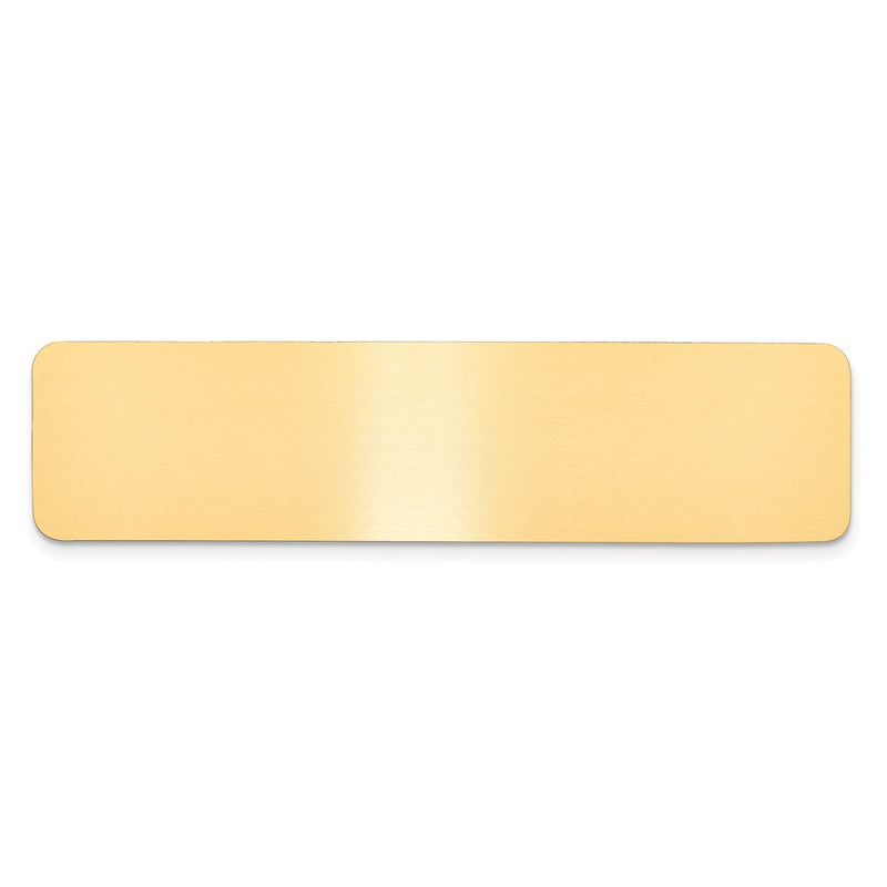 3/4 x 3 Satin Brass Plates-Set of 6