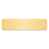 3/4 x 3 Polished Brass Plates-Set of 6