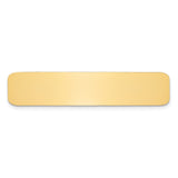 1/2 x 2 3/8 Polished Brass Plates-Set of 6