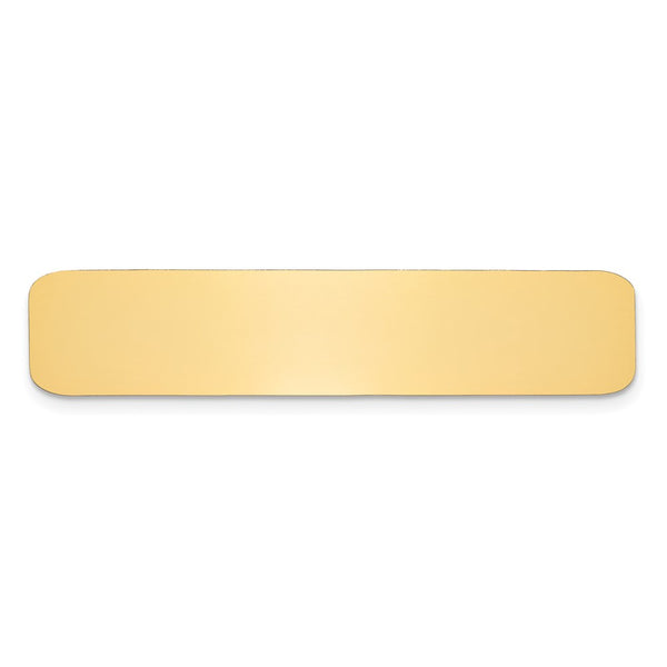 1/2 x 2 3/8 Polished Brass Plates-Set of 6