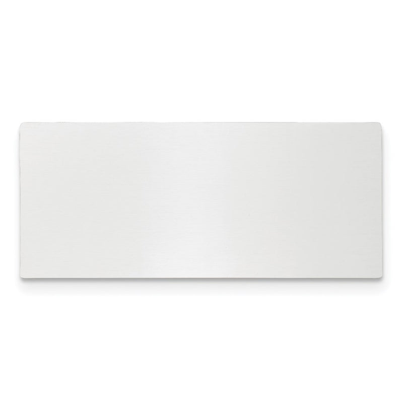 11/16 x 1 9/16 Polished Aluminum Plates-Set of 6