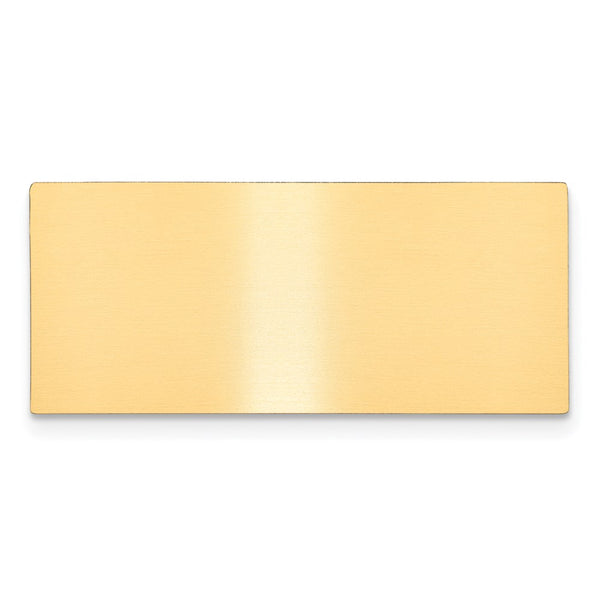 11/16 x 1 9/16 Satin Brass Plates-Set of 6