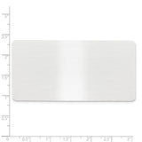 1 1/2 x 3 Satin Alum Plates-Set of 6