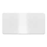 1 1/2 x 3 Satin Alum Plates-Set of 6