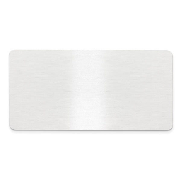 1 1/2 x 3 Satin Alum Plates-Set of 6