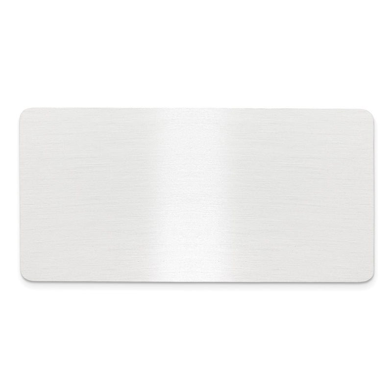 1 1/2 x 3 Satin Alum Plates-Set of 6