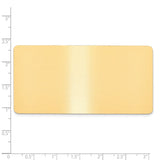 1 1/2 x 3 Satin Brass Plates-Set of 6