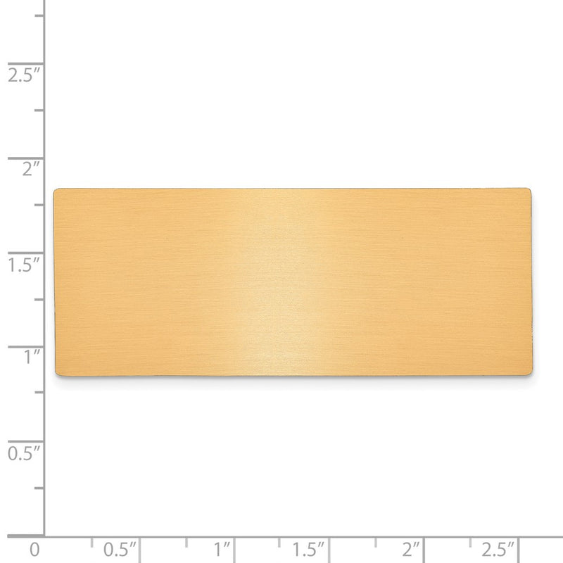 1 X 2 1/2 Copper Alum Plates-Set of 6