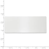 1 X 2 1/2 Polished Aluminum Plates-Set of 6