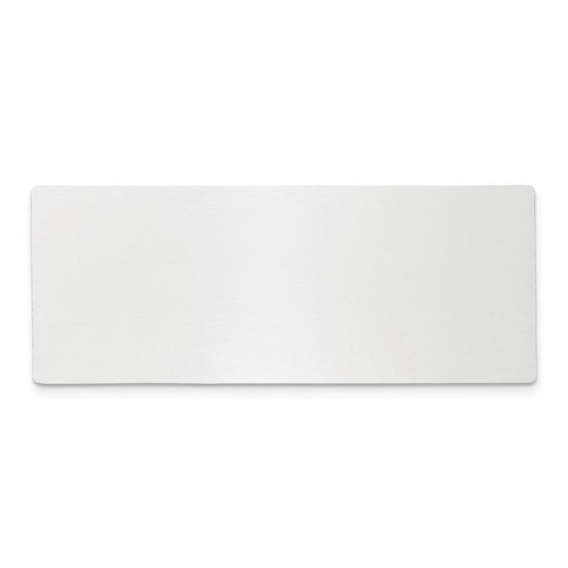 1 X 2 1/2 Polished Aluminum Plates-Set of 6