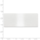 1 X 2 1/2 Satin Alum Plates-Set of 6