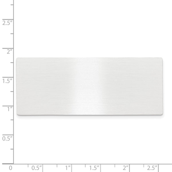 1 X 2 1/2 Satin Alum Plates-Set of 6