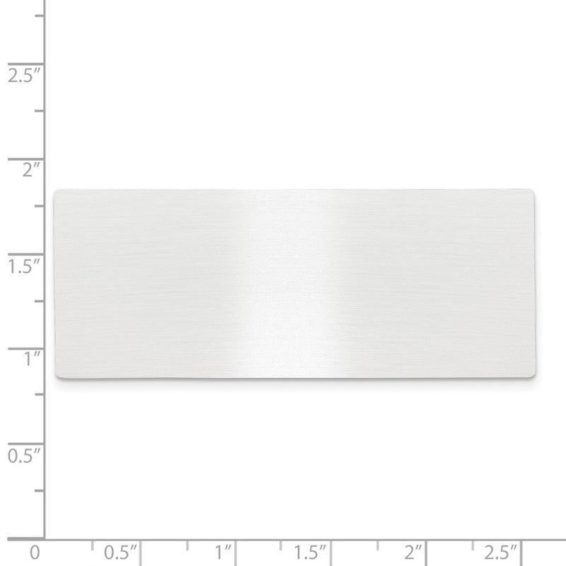 1 X 2 1/2 Satin Alum Plates-Set of 6