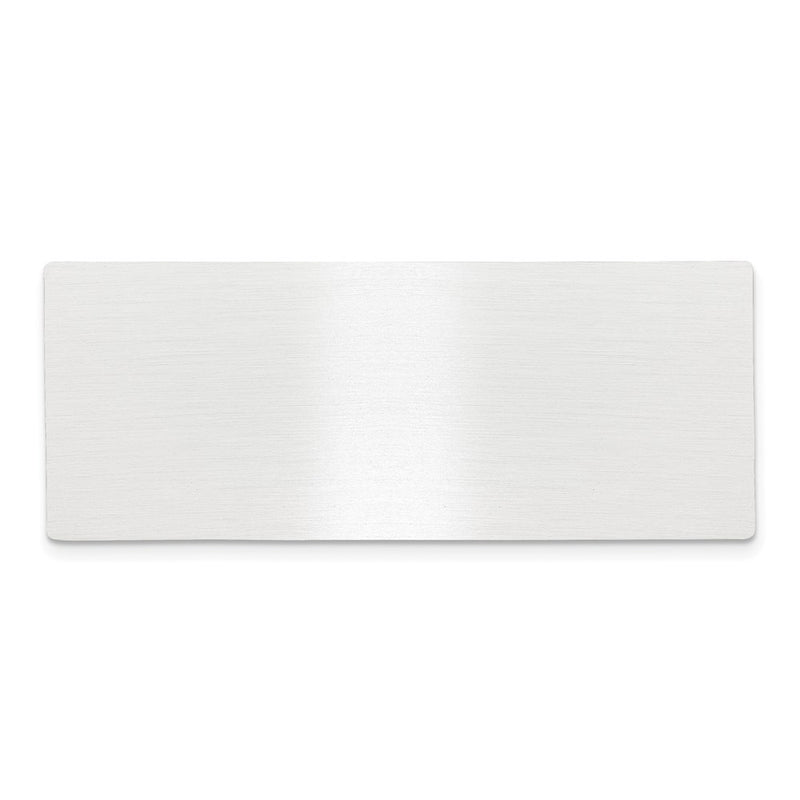 1 X 2 1/2 Satin Alum Plates-Set of 6