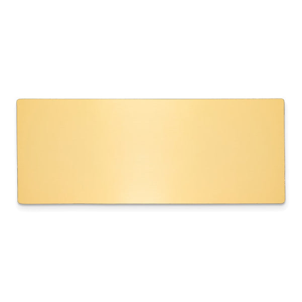 1 X 2 1/2 Polished Brass Plates-Set of 6