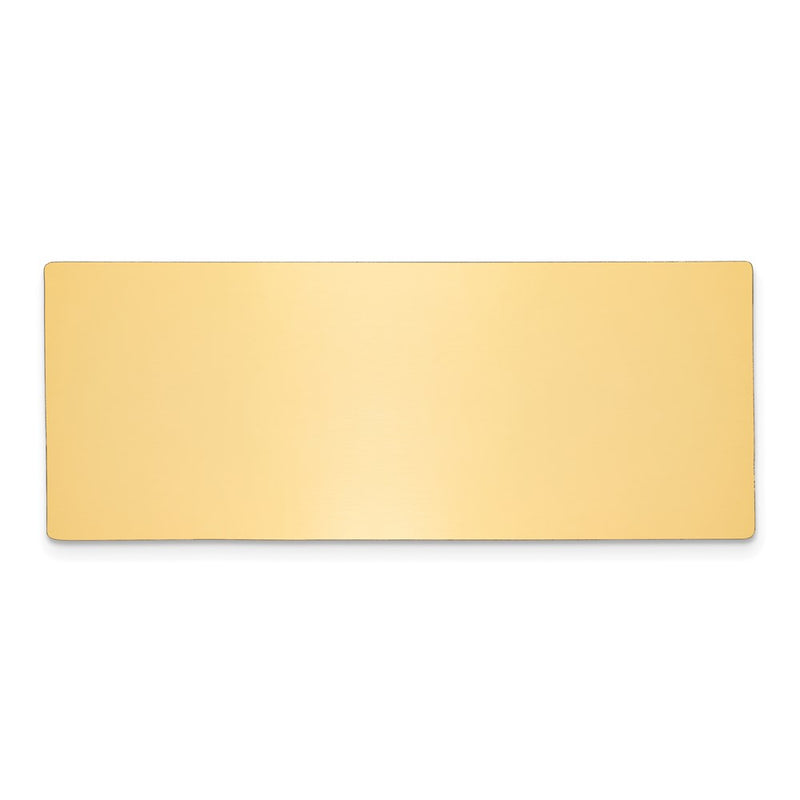 1 X 2 1/2 Polished Brass Plates-Set of 6