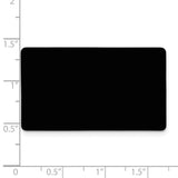 1 x 1 11/16 Black Anodized Aluminum Plates-Set of 6