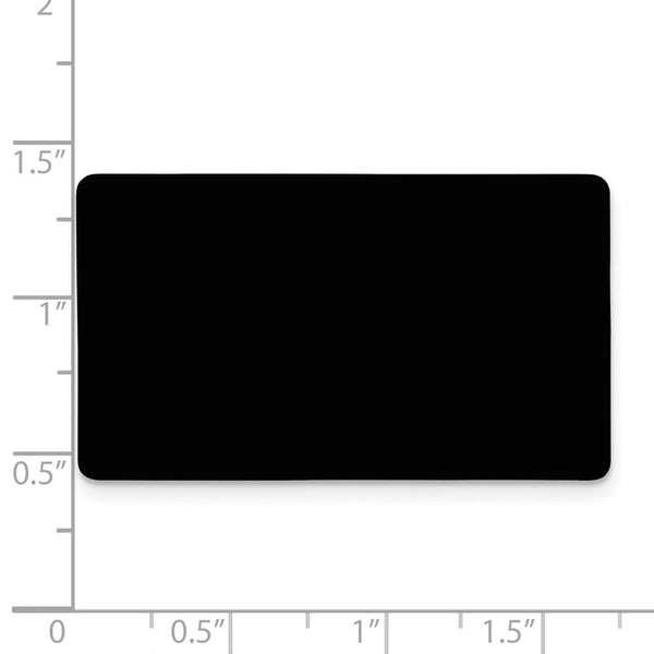 1 x 1 11/16 Black Anodized Aluminum Plates-Set of 6