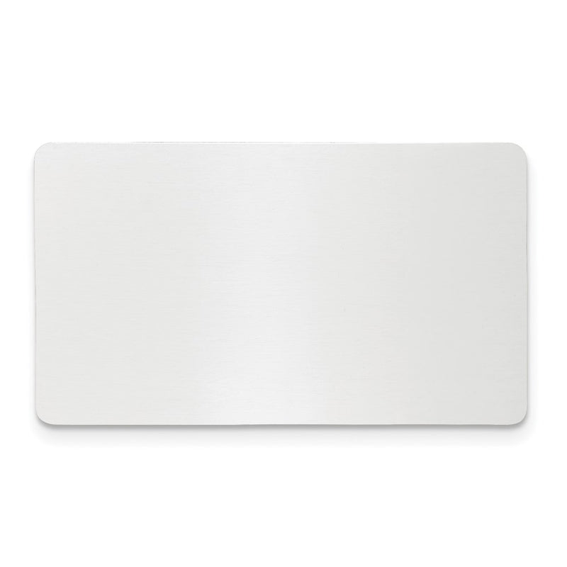 1 x 1 11/16 Polished Aluminum Plates-Set of 6